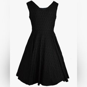 Elegant Black Sleeveless Dress, 1950s inspired, super cute and comfortable 🖤🐈‍⬛👗